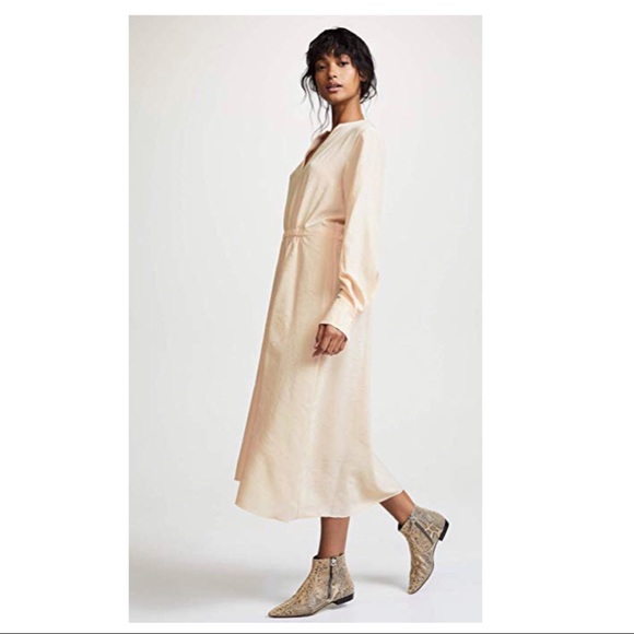 VINCE LONG SLEEVE MIDI DRESS - Picture 2 of 8